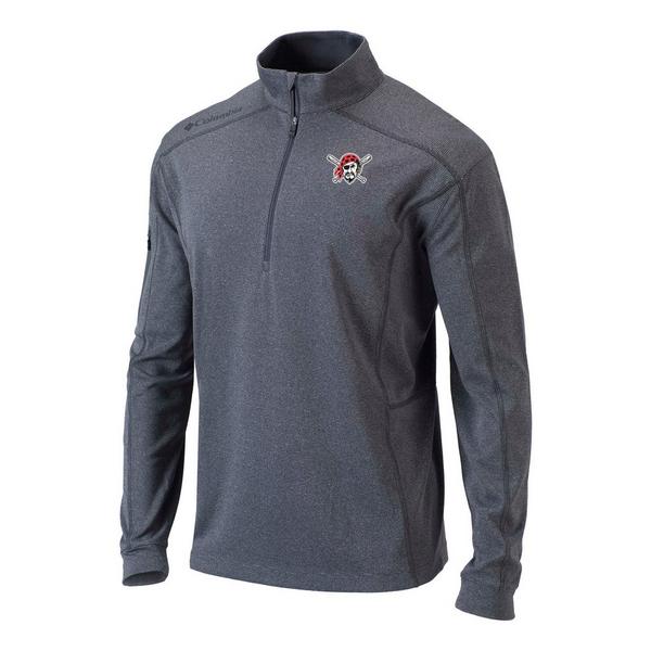 Pittsburgh Pirates Shotgun Long Sleeve 1/4 Zip Small Grey