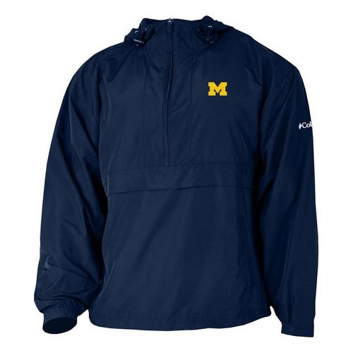 Columbia Michigan Wolverines The Prodigy 1/4 Zip Windbreaker Jacket - Primary Image