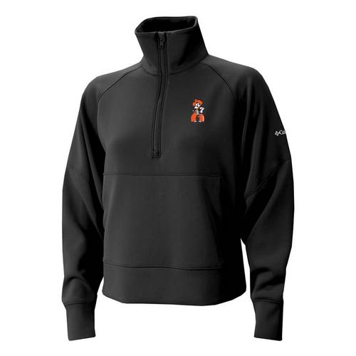 Columbia Women's Oklahoma State Cowboys Wickhams Hills Pistol Pete Long Sleeve 1/4 Zip - Primary Image