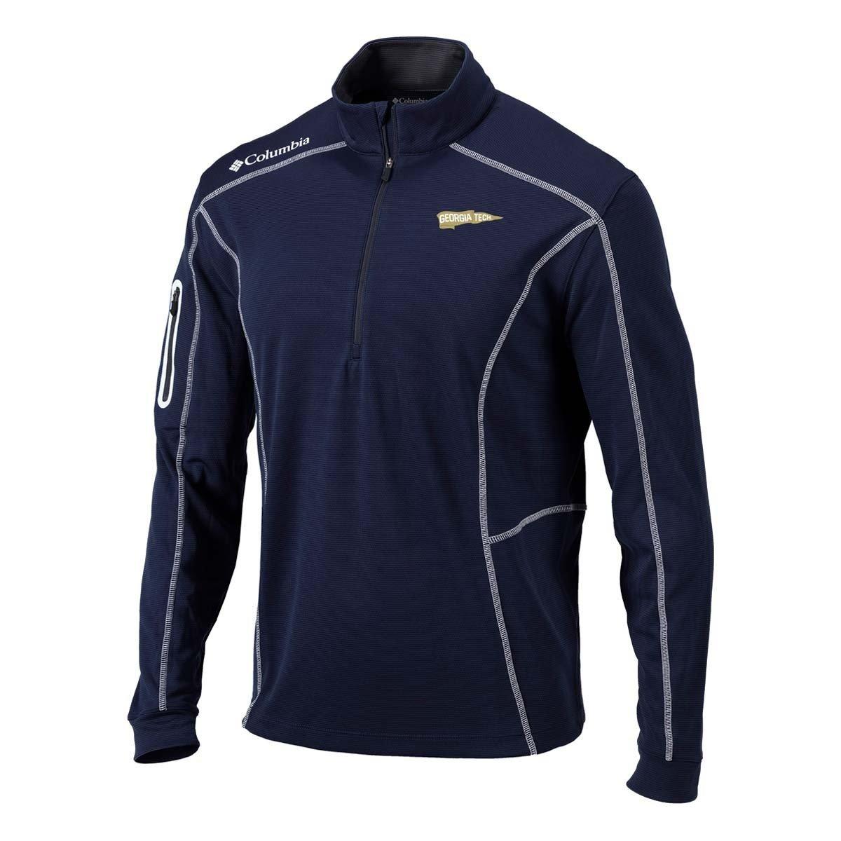 Columbia Georgia Tech Yellow Jackets Shotgun Vintage Logo Long Sleeve 1/4 Zip