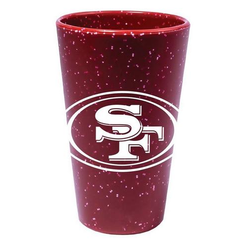 Wincraft San Francisco 49ers Speckle 16oz Silicone Pint Glass - Primary Image