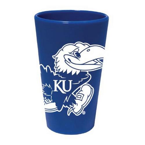 Wincraft Kansas Jayhawks Blue 16oz Silicone Pint Glass - Primary Image