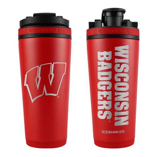 Wincraft Wisconsin Badgers ICESHAKER Solid 26oz Shaker Bottle - Primary Image