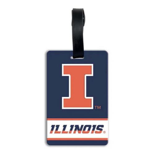 Wincraft Illinois Fighting Illini PVC Bag Tag - Primary Image