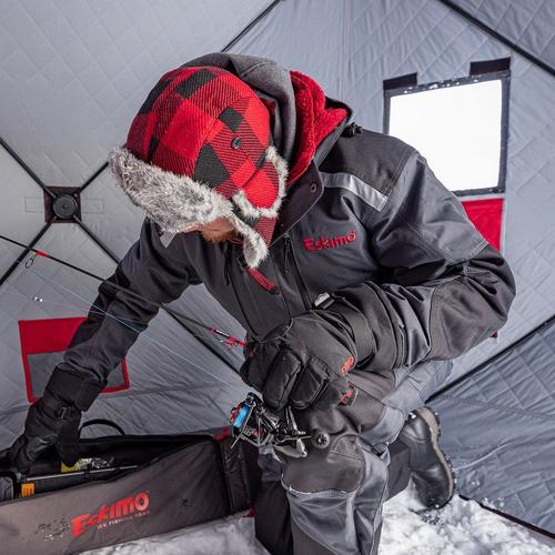 Eskimo Plaid Fur Bomber - Primary Image