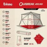 Eskimo Outbreak 450XD Hub Ice Shelter - Thumbnail 4 of 14