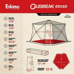 Eskimo Outbreak 650XD Hub Ice Shelter - Thumbnail 2 of 14