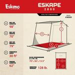 Eskimo Eskape 2800 Flip-Over Ice Shelter - Thumbnail 3 of 12