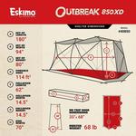 Eskimo Outbreak 850XD Hub Ice Shelter - Thumbnail 9 of 9