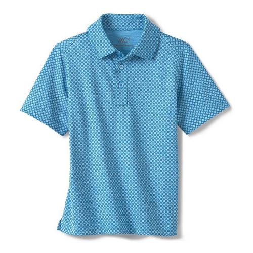 Boys' Johnston & Murphy Xc4 Performance Tonal Geo Polo - Primary Image