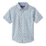 Boys' Johnston & Murphy Rooster Print Button Up Shirt - Thumbnail 1 of 2