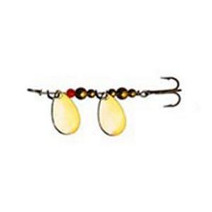 Nickel/Gold - Thomas Lures Double Spin Spinner