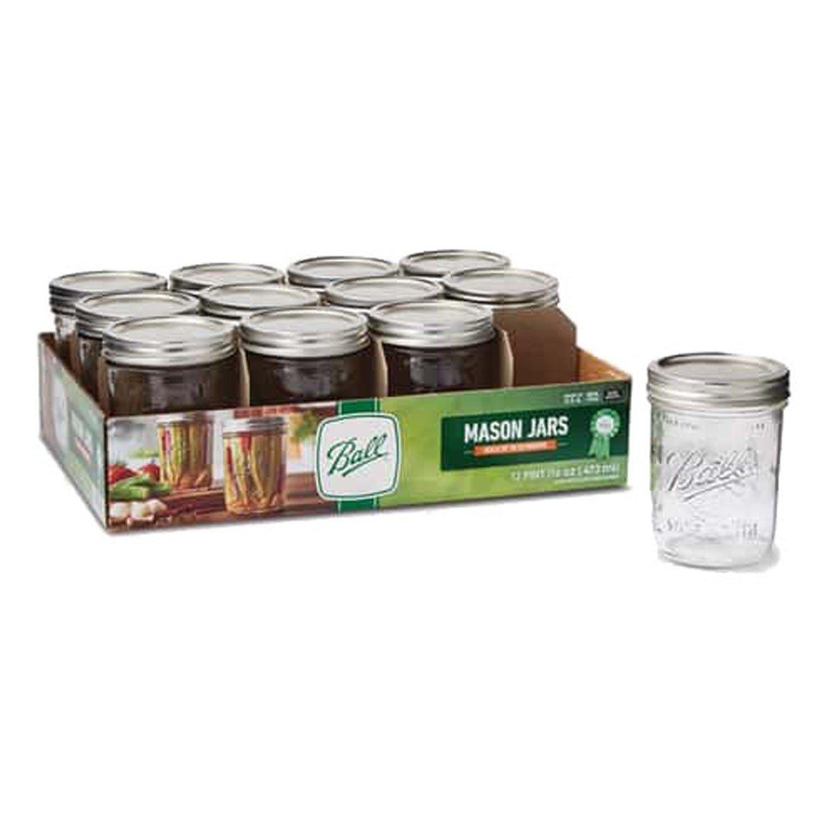 Ball 12 pk Wide Mouth 16 oz  Mason Jar - Ace Hardware