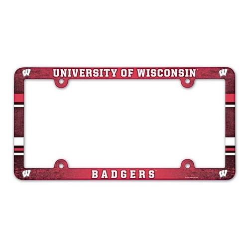 Wincraft Wisconsin Badgers Plastic License Plate Frame - Primary Image