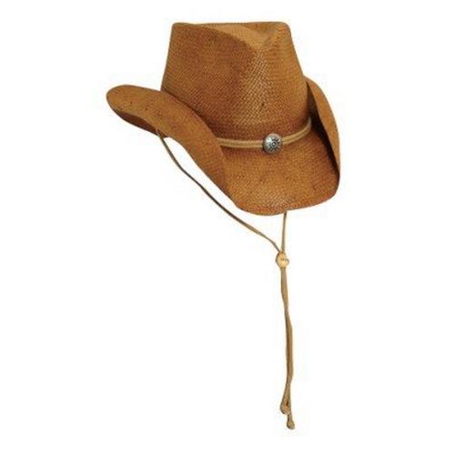 5423 Women\'s Shapeable Toyo Western Hat, Tobacco Scala Women main image 3