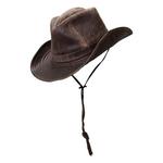 Men's Dorfman-Pacific Boondocks Weathered Cotton Outback Cowboy Hat - Thumbnail 1 of 2