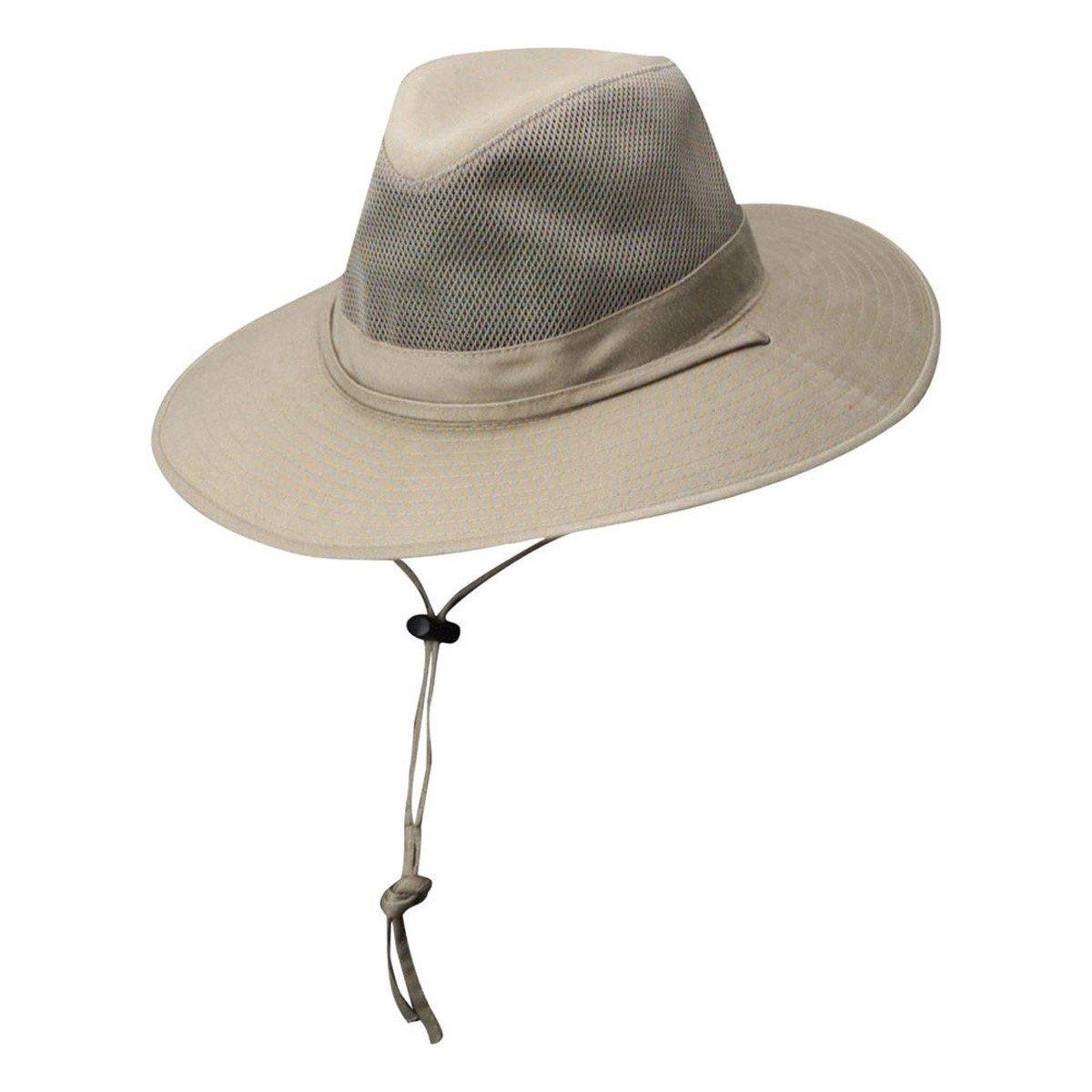 Men's Dorfman-Pacific Solarweave Mesh Safari Fishing Sun Hat - Dorfman-Pacific