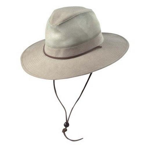 Men's Dorfman-Pacific Twill Mesh Safari Sun Hat - Primary Image