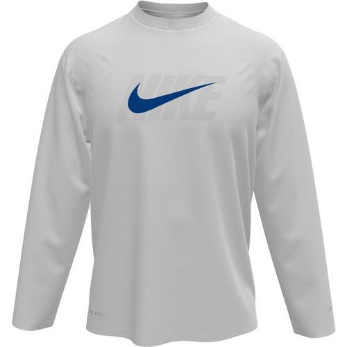 Boys' Nike Hydroguard Swoosh Long Sleeve Swim Rashguard - Primary Image