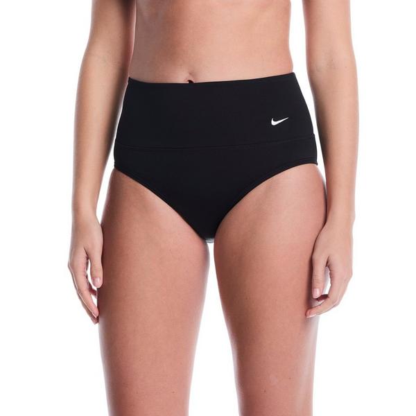 Women's Nike Effortless Essential High Waist Full Swim Bottoms Sporty Large Black