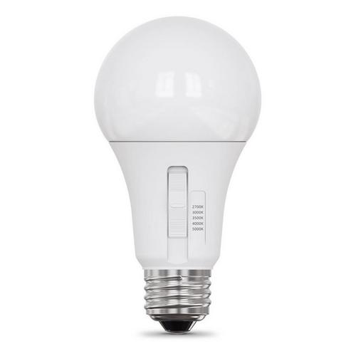 Feit Electric A19 E26 LED White Adjustable Bulbs - 4 Pack - Primary Image