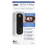 Feit Smart Home White Metal/Plastic Wireless Smart-Enabled Video Doorbell - Thumbnail 1 of 2