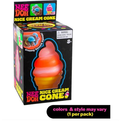 NeeDoh Nice Cream Cone Squeeze Toy (Colors May Vary)