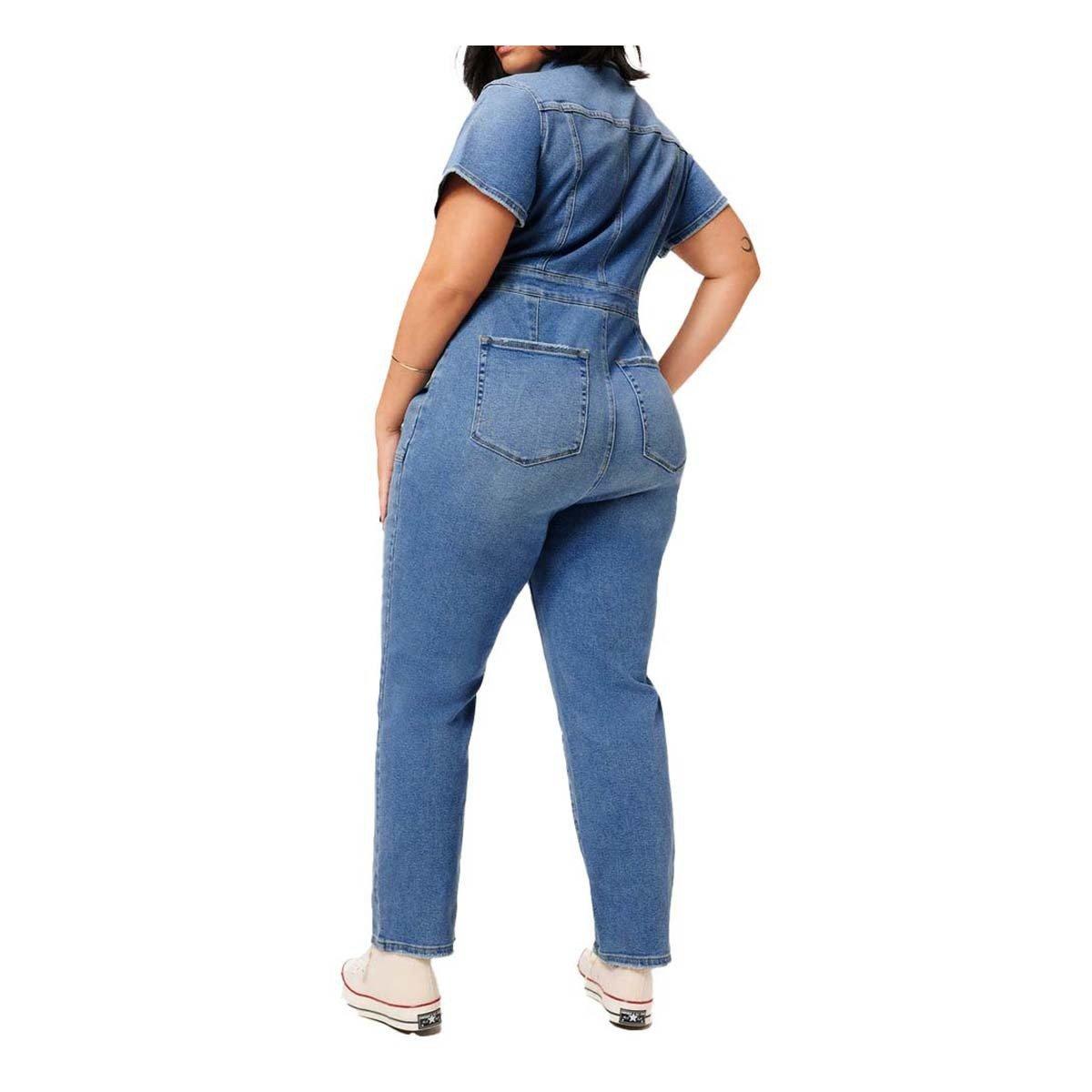 Good American Fit For Success Jumpsuit | Blue | Size XXL | Shopbop