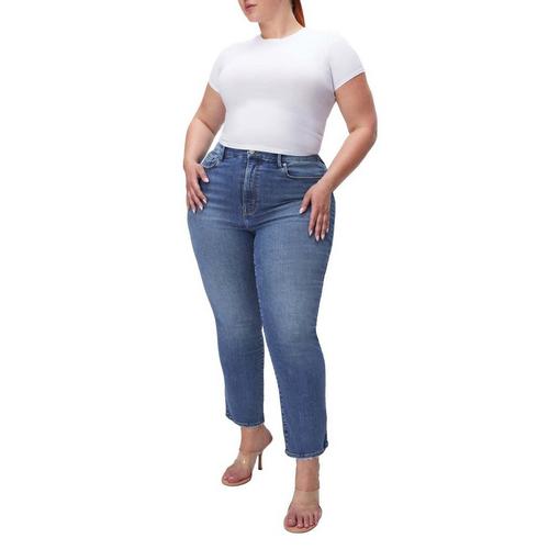 Women's GOOD AMERICAN Always Fits Good Legs Curvy Straight Jeans - Primary Image