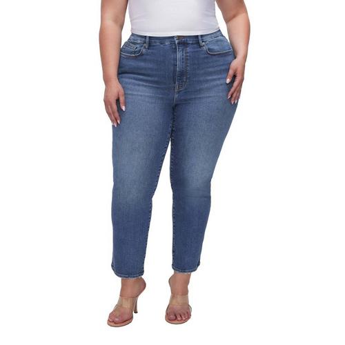 Women's GOOD AMERICAN Always Fits Good Legs Curvy Straight Jeans - Primary Image