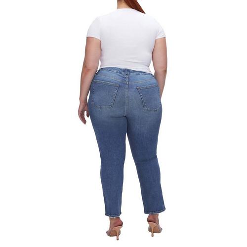 Women's GOOD AMERICAN Always Fits Good Legs Curvy Straight Jeans - Primary Image