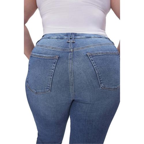 Women's GOOD AMERICAN Always Fits Good Legs Curvy Straight Jeans - Primary Image