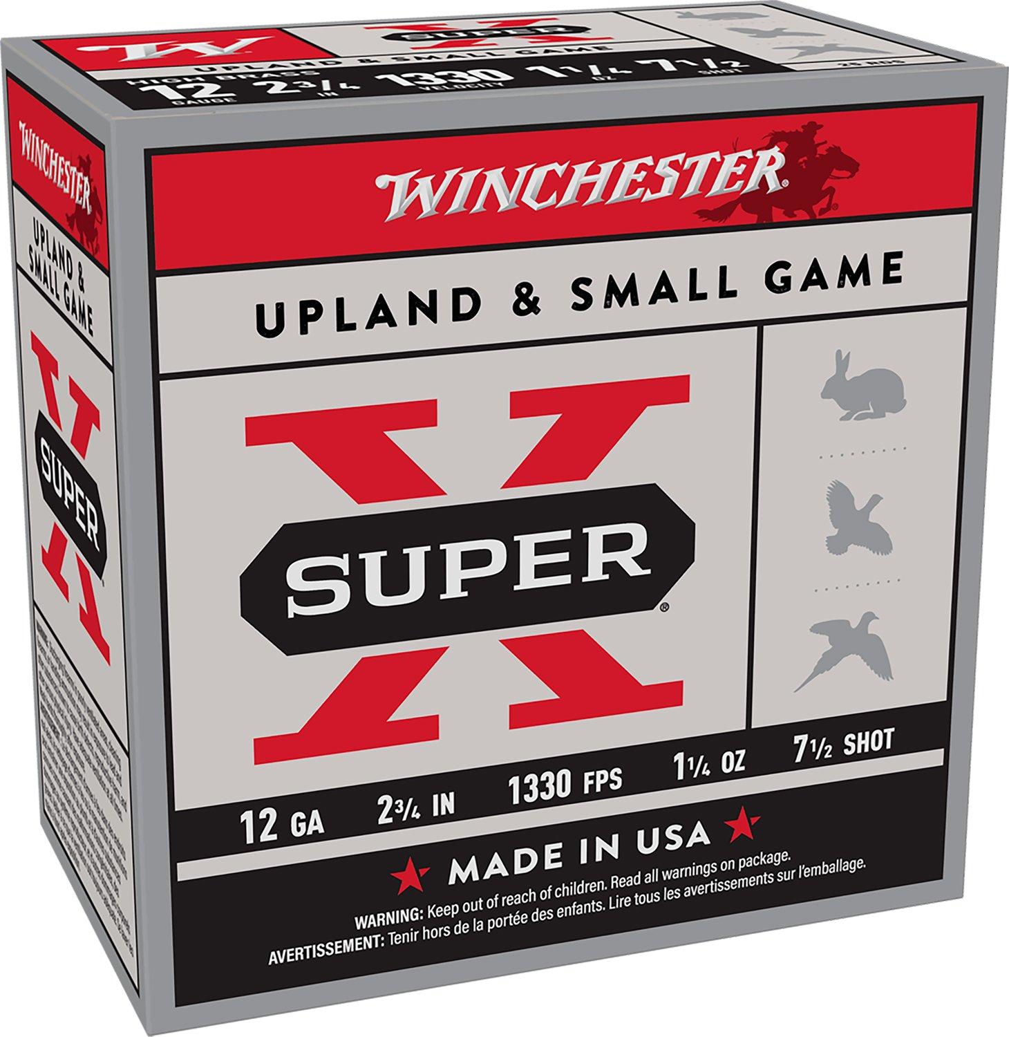Winchester Super-X High Brass Upland & Small Game 12 Gauge Shotshells 25 Round Box