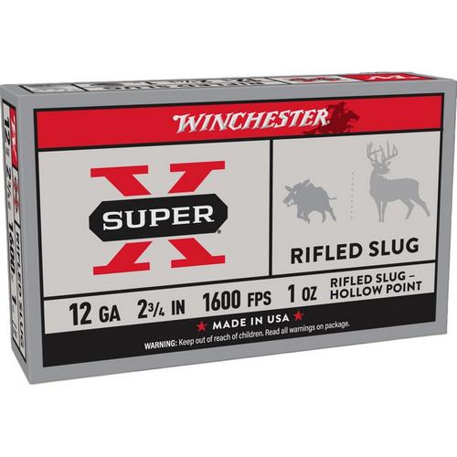 Winchester Super X Rifled Hollow Point Slug 12 Gauge Shotshells