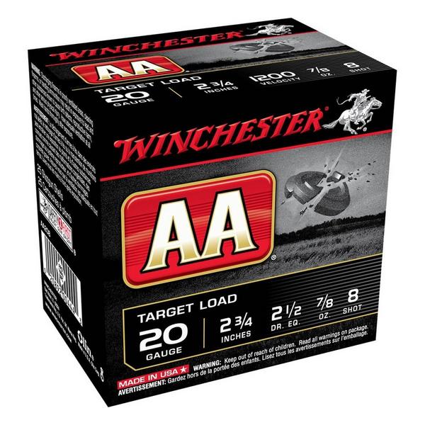 WINCHESTER AA 20 Gauge Target Load Case