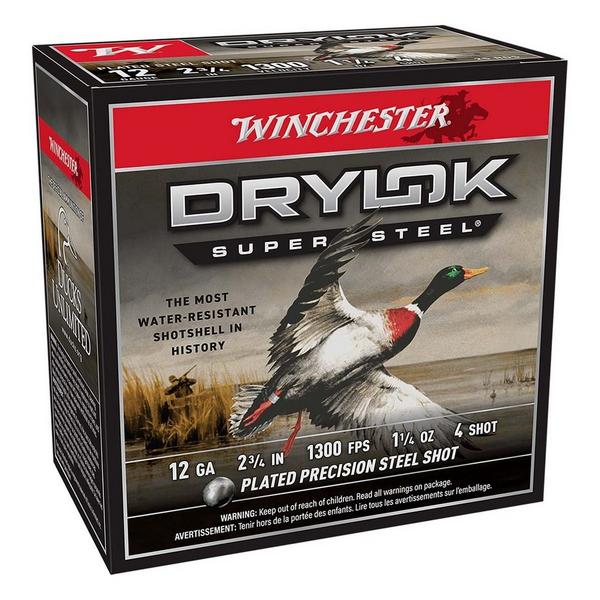 WINCHESTER Drylok Super Steel HV Waterfowl Shotshells Shotshells