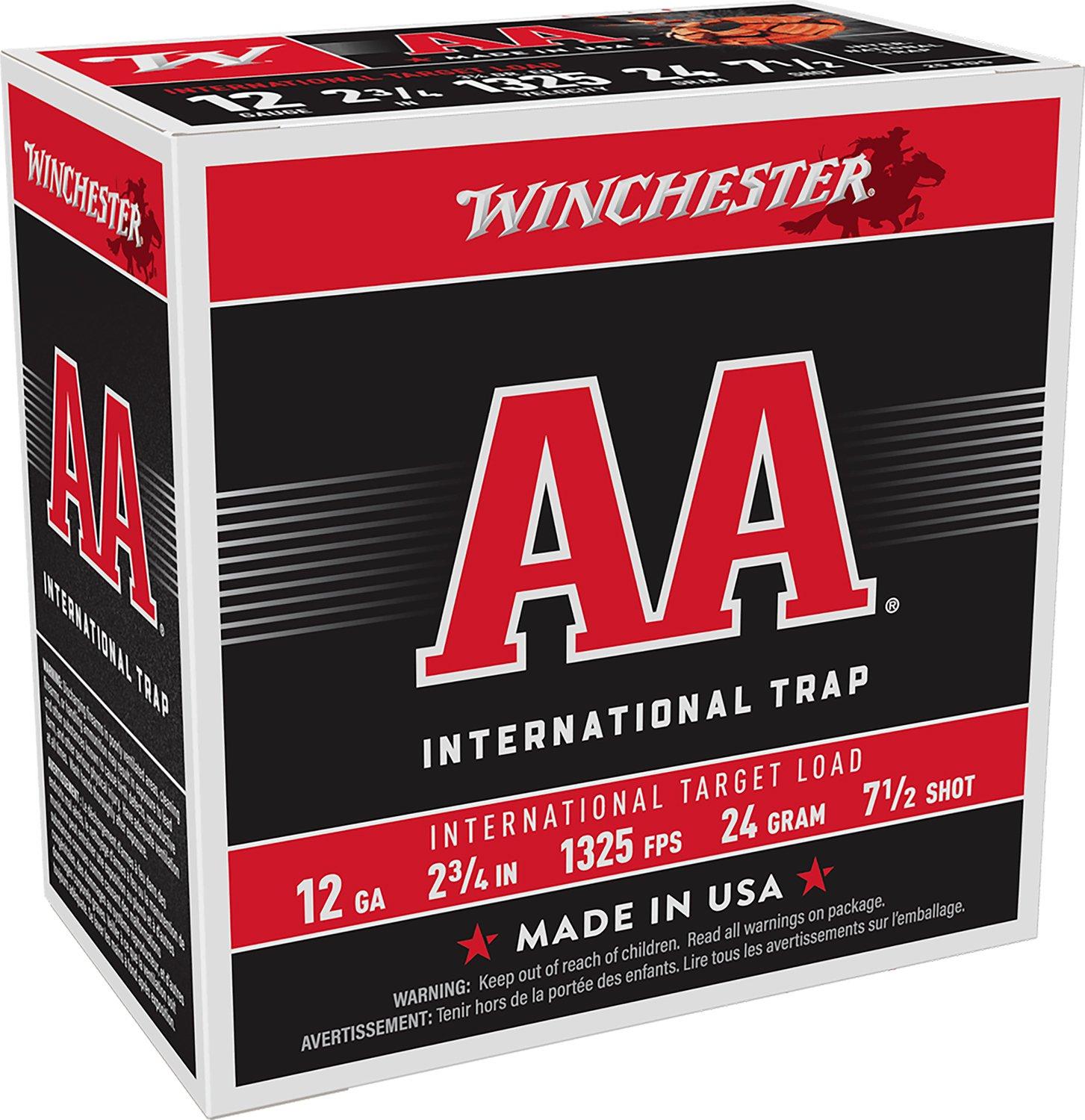 Winchester AA International Target Load 12 Gauge Shotshells 25 Round Box