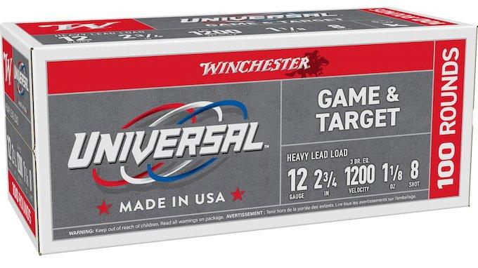 Winchester Universal Game & Target 12 Gauge Shotshells 100 Round Box