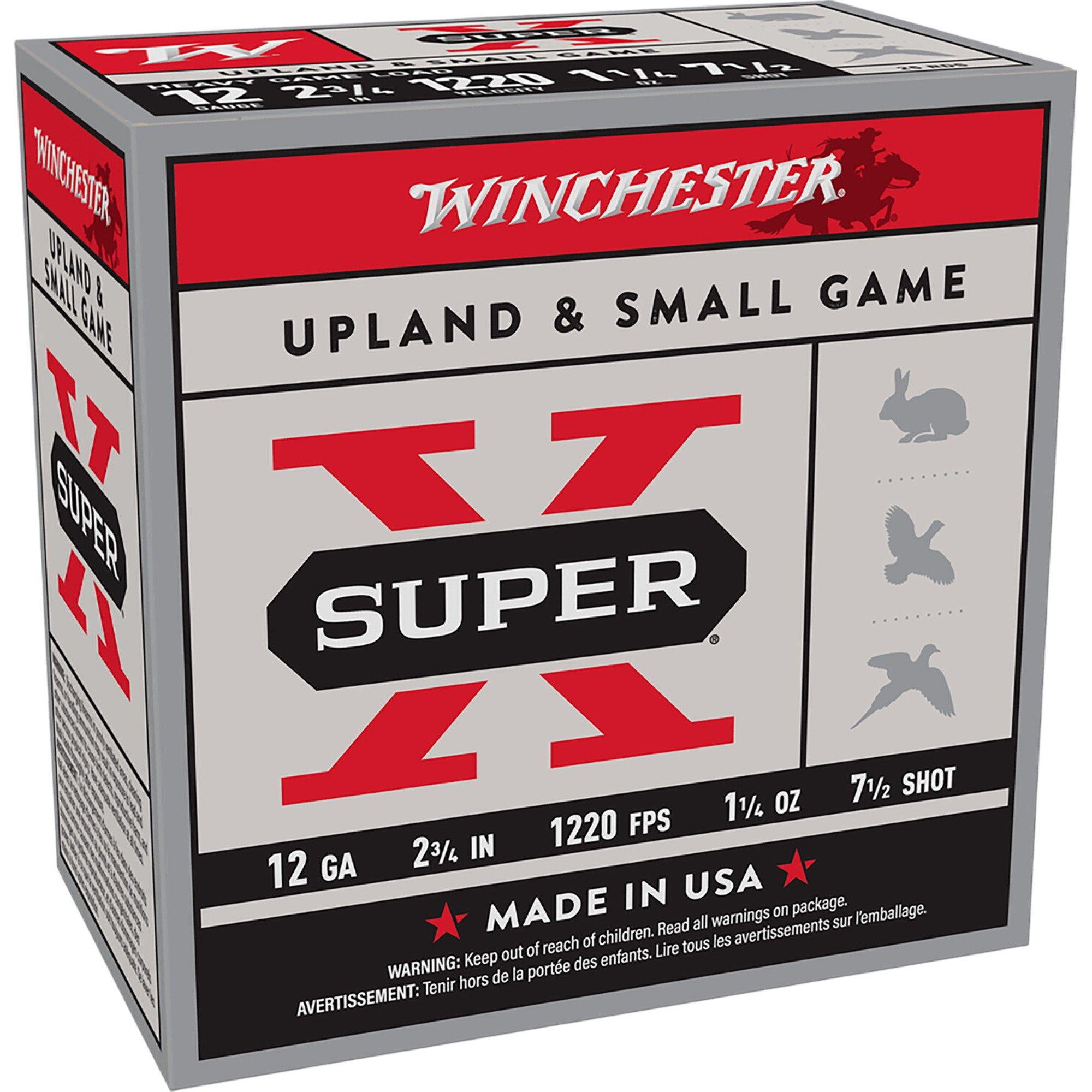 Winchester Super-X Game Load 12 Gauge Shotshells 25 Round Box