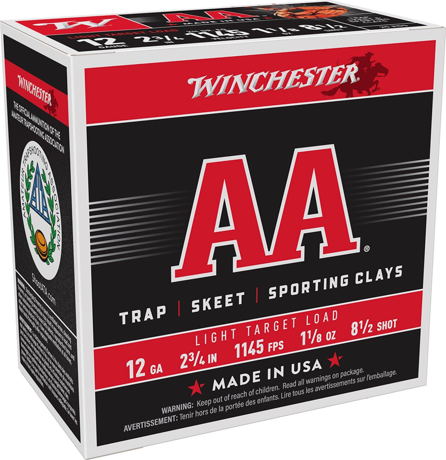 Winchester AA Trap & Skeet Light Target Load 12 Gauge Shotshells 25 Round Box