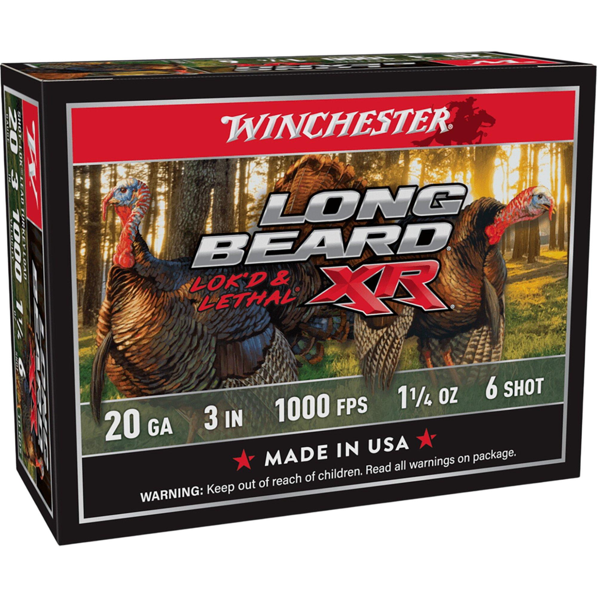 Winchester Long Beard XR Turkey 20 Gauge Shotshells 10 Round Box