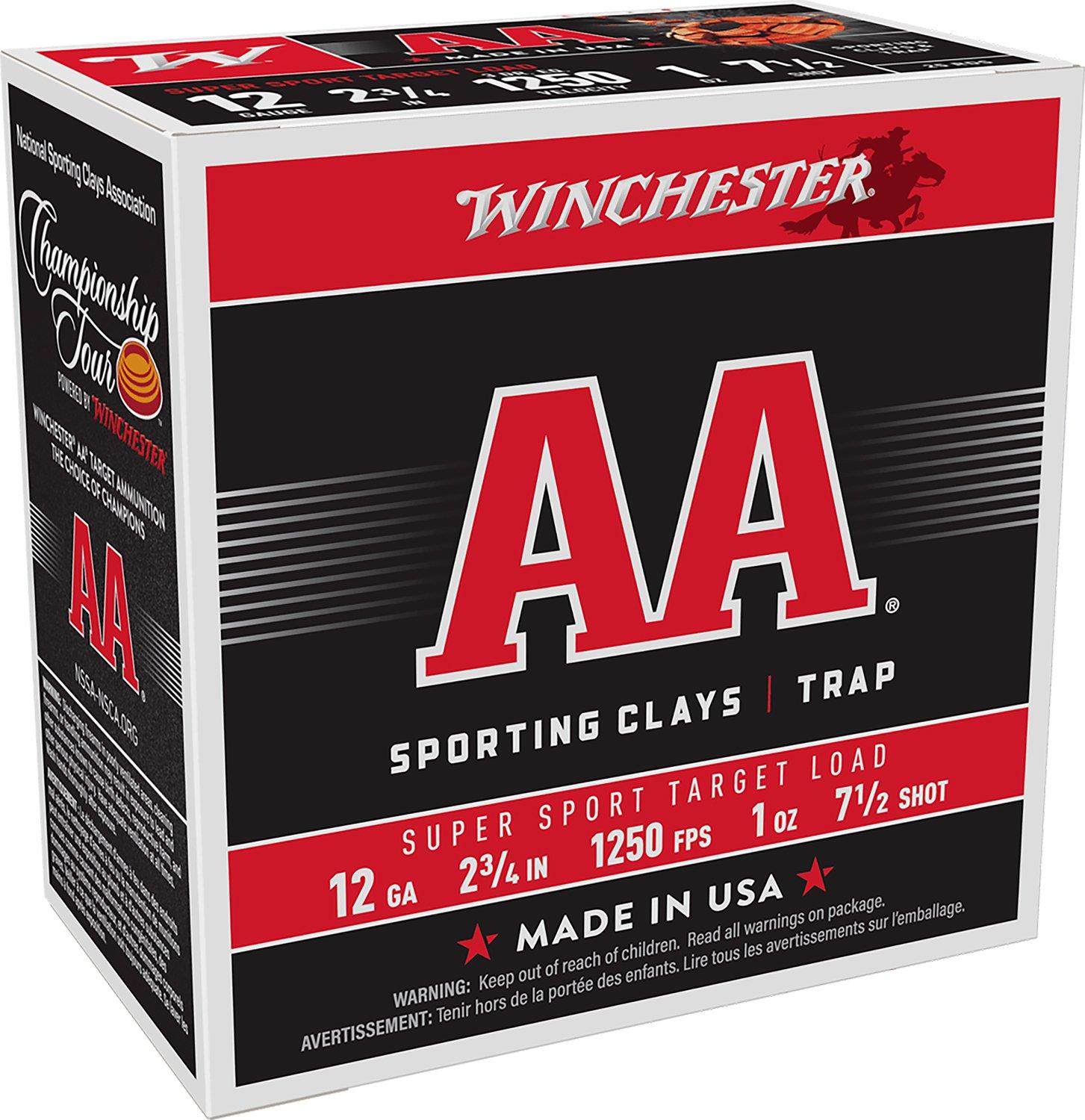 Winchester AA Trap Super Sport Target Load 12 Gauge Shotshells 25 Round Box