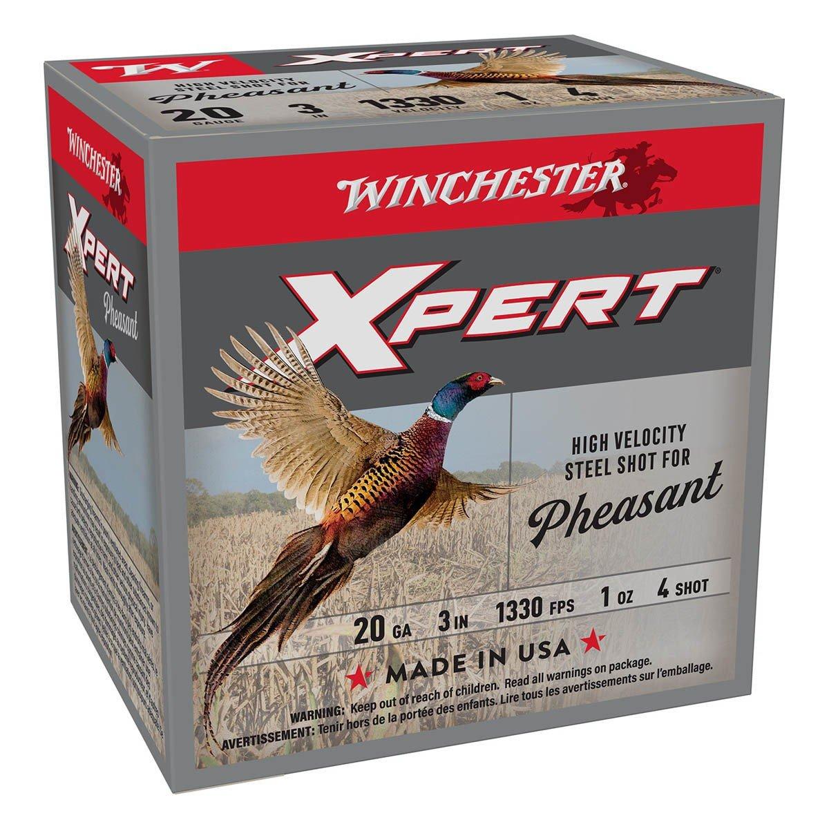 Winchester Xpert Pheasant HV Steel 20 Gauge Shotshells 25 Round Box
