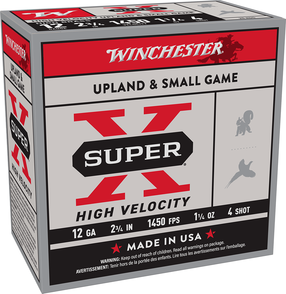 Winchester Super-X HV Upland & Small Game 12 Gauge Shotshells 25 Round Box