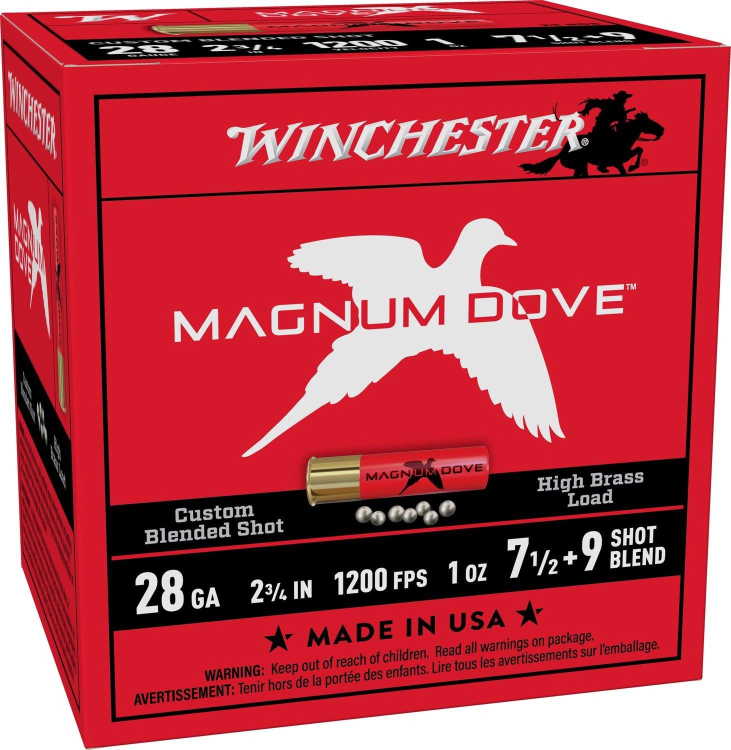 Winchester Magnum Dove 28 Gauge Shotshells 25 Round Box