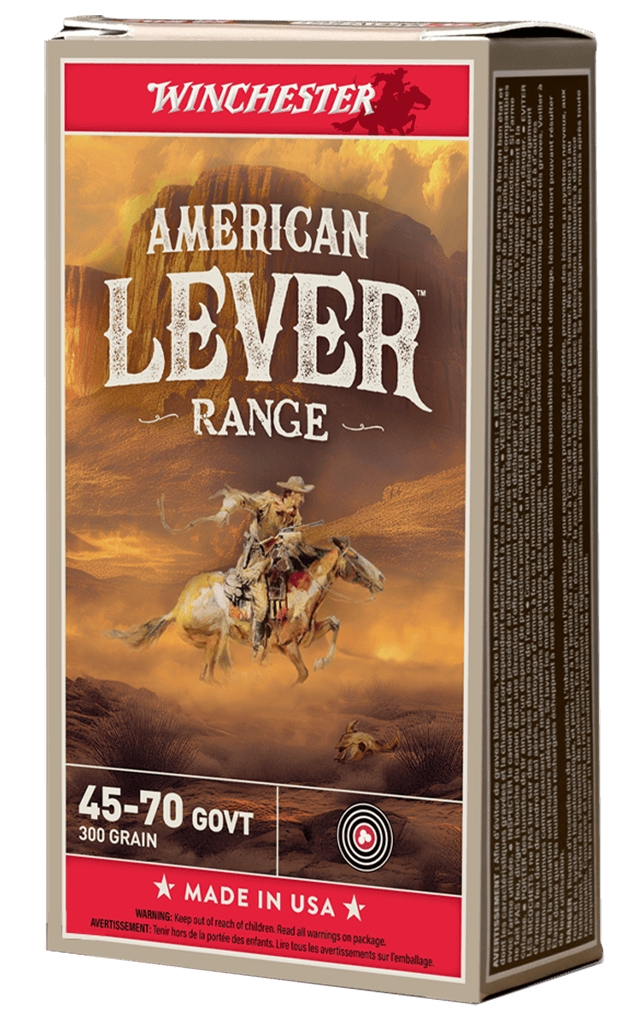 Winchester American Lever Range 45-70 Government Rifle Ammunition 20 Round Box