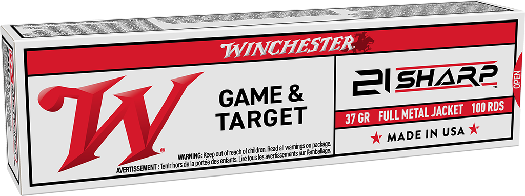 Winchester USA Game & Target 21 Sharp Rimfire Ammunition 100 Round Box