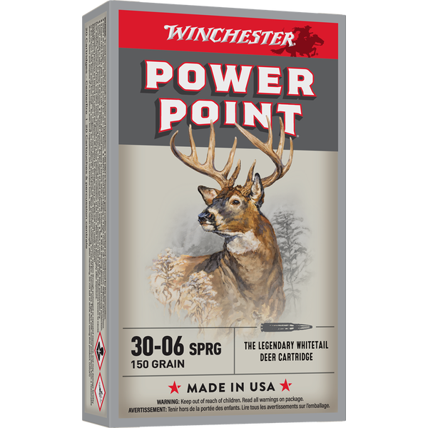 Winchester Super-X Power-Point 30-06 Springfield Rifle Ammunition 20 Round Box