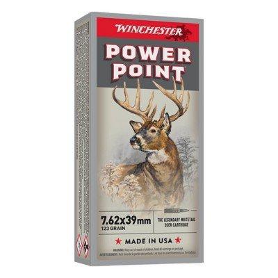 Winchester Super-X Power-Point 7.62x39mm Rifle Ammunition 20 Round Box