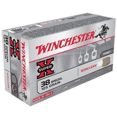 Winchester Ammo 38 SPL 125gr JSP Clean 38 Special Handgun Ammunition 50 Round Box